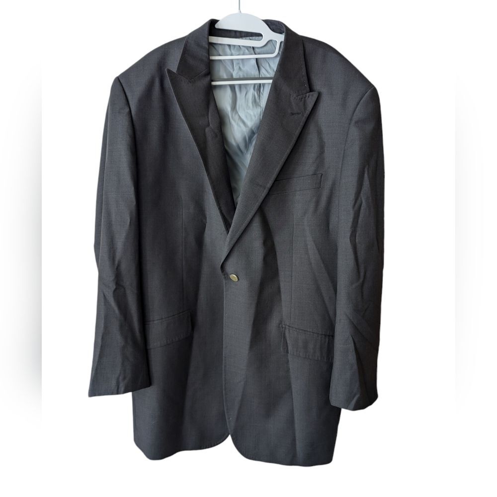 Sergio Valentino Gray Blazer Suit‎ Jacket Size 48L